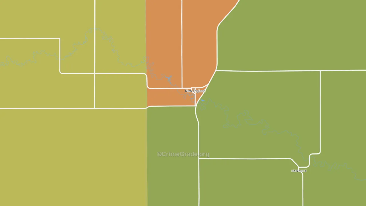 58647, ND Map of Vehicle Theft Rates
