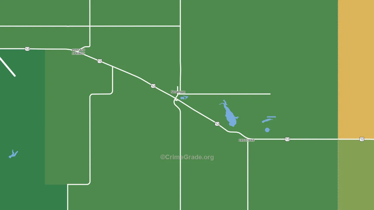 58653, ND Map of Vehicle Theft Rates