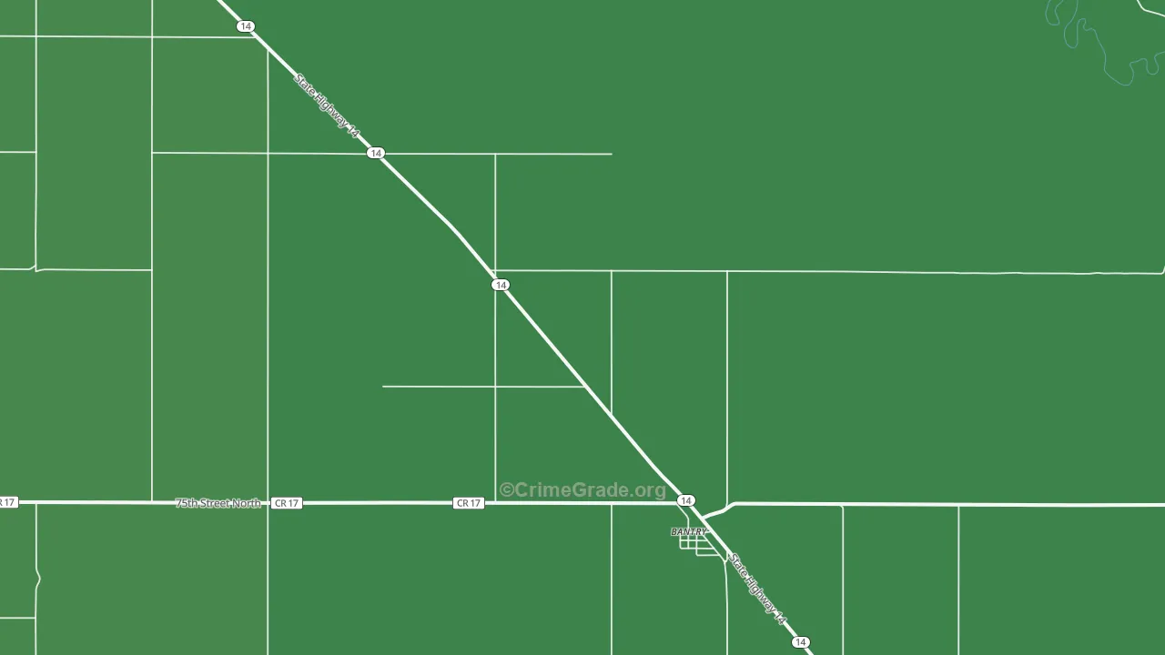 58713, ND Map of Vehicle Theft Rates