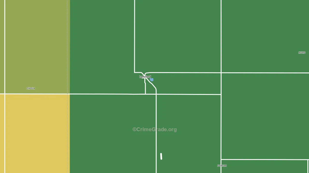 58750, ND Map of Vehicle Theft Rates