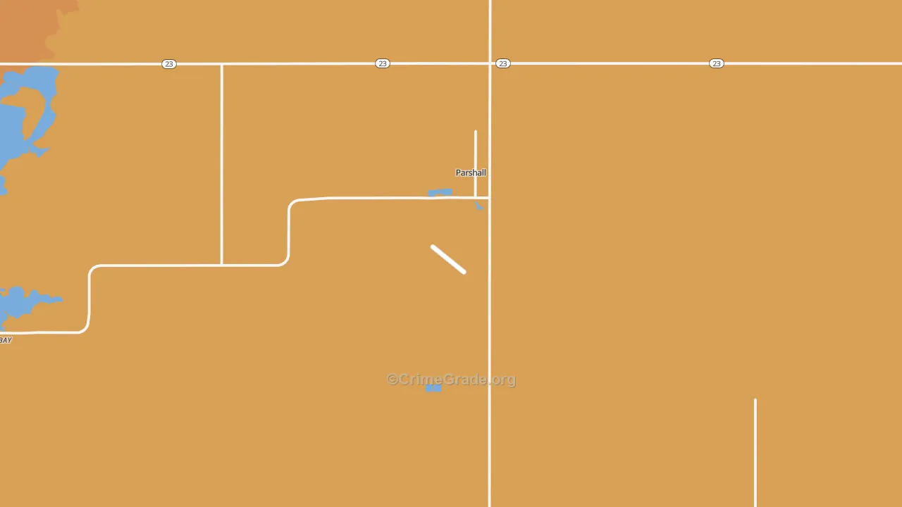 58770, ND Map of Vehicle Theft Rates
