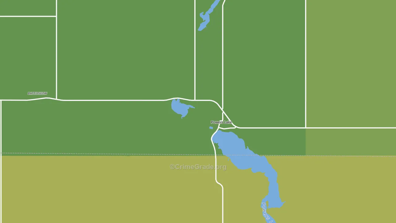 58773, ND Map of Vehicle Theft Rates