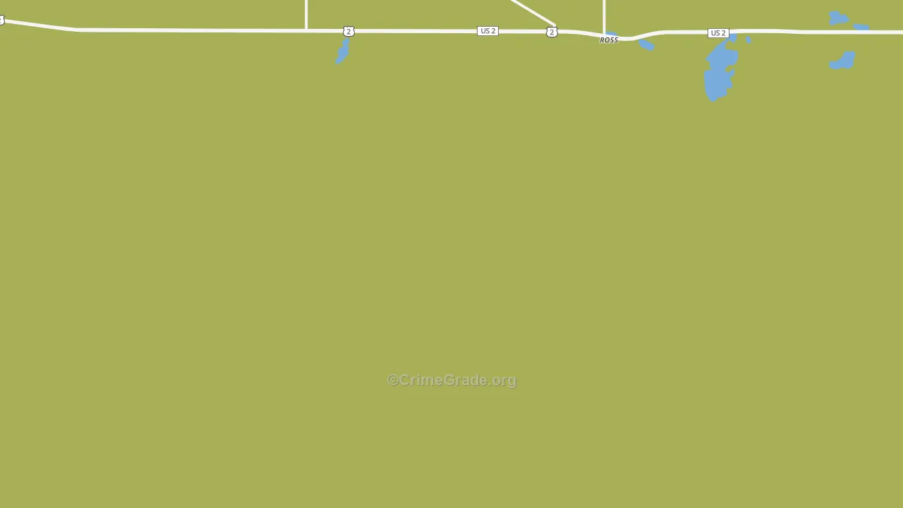 58776, ND Map of Vehicle Theft Rates