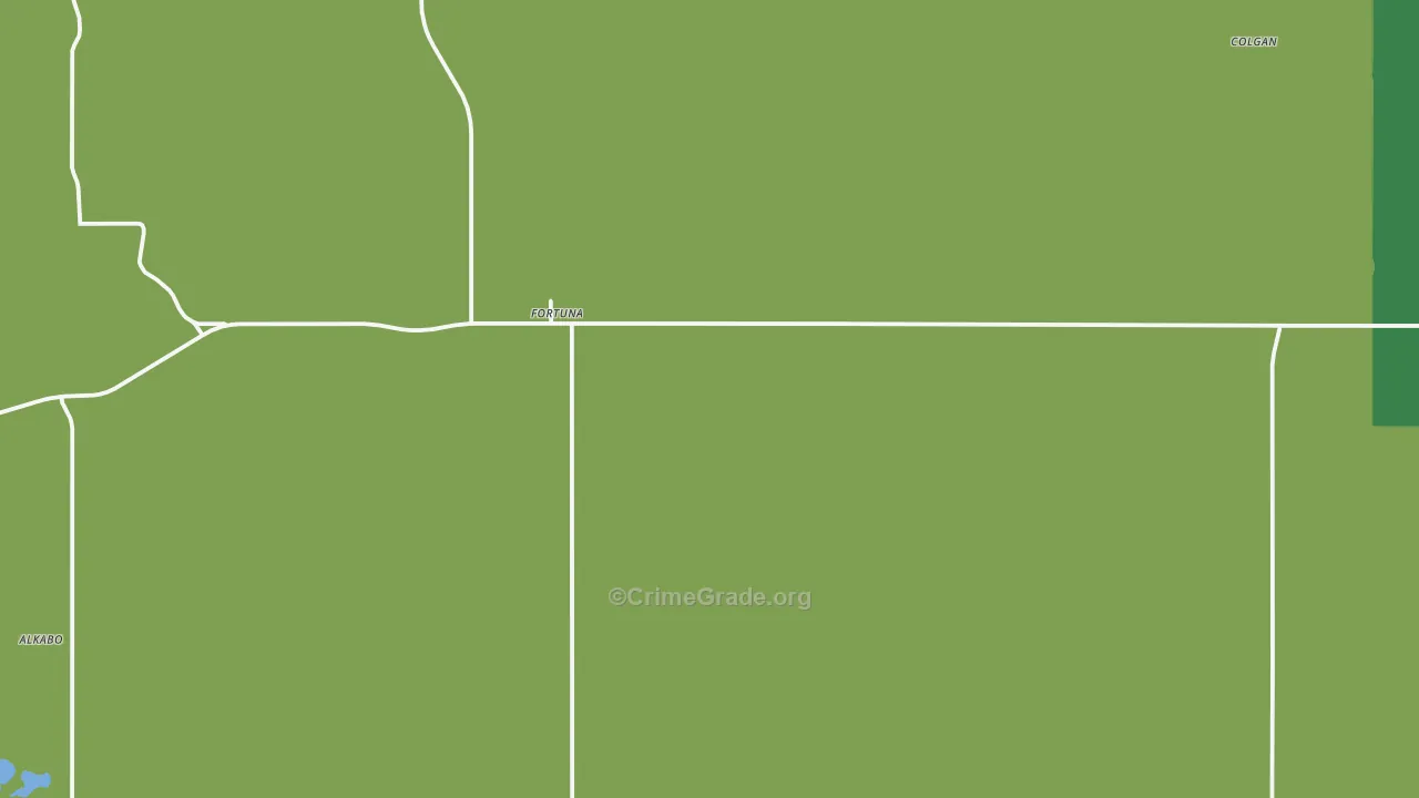 58844, ND Map of Vehicle Theft Rates