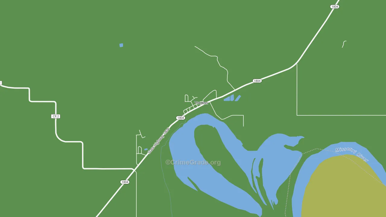 58853, ND Map of Vehicle Theft Rates