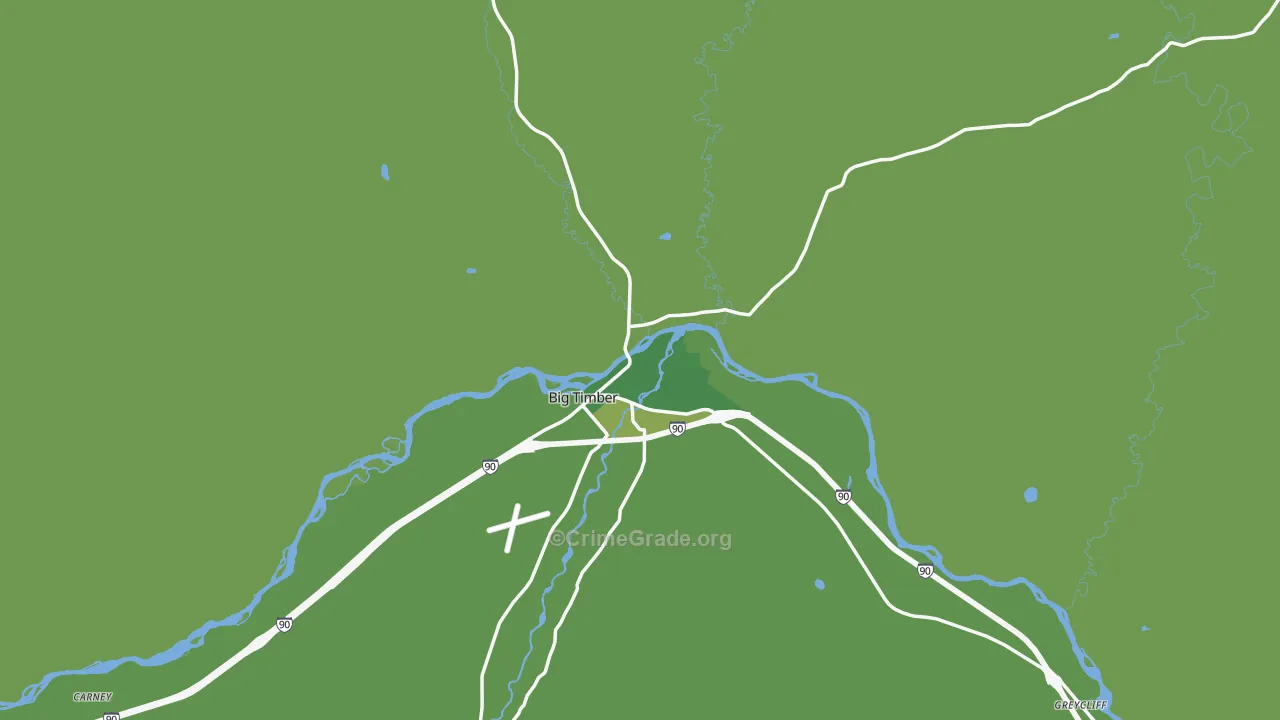59011, MT Map of Vehicle Theft Rates