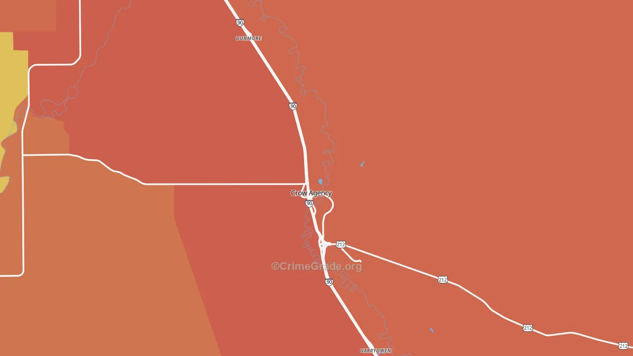 59022, MT Map of Vehicle Theft Rates