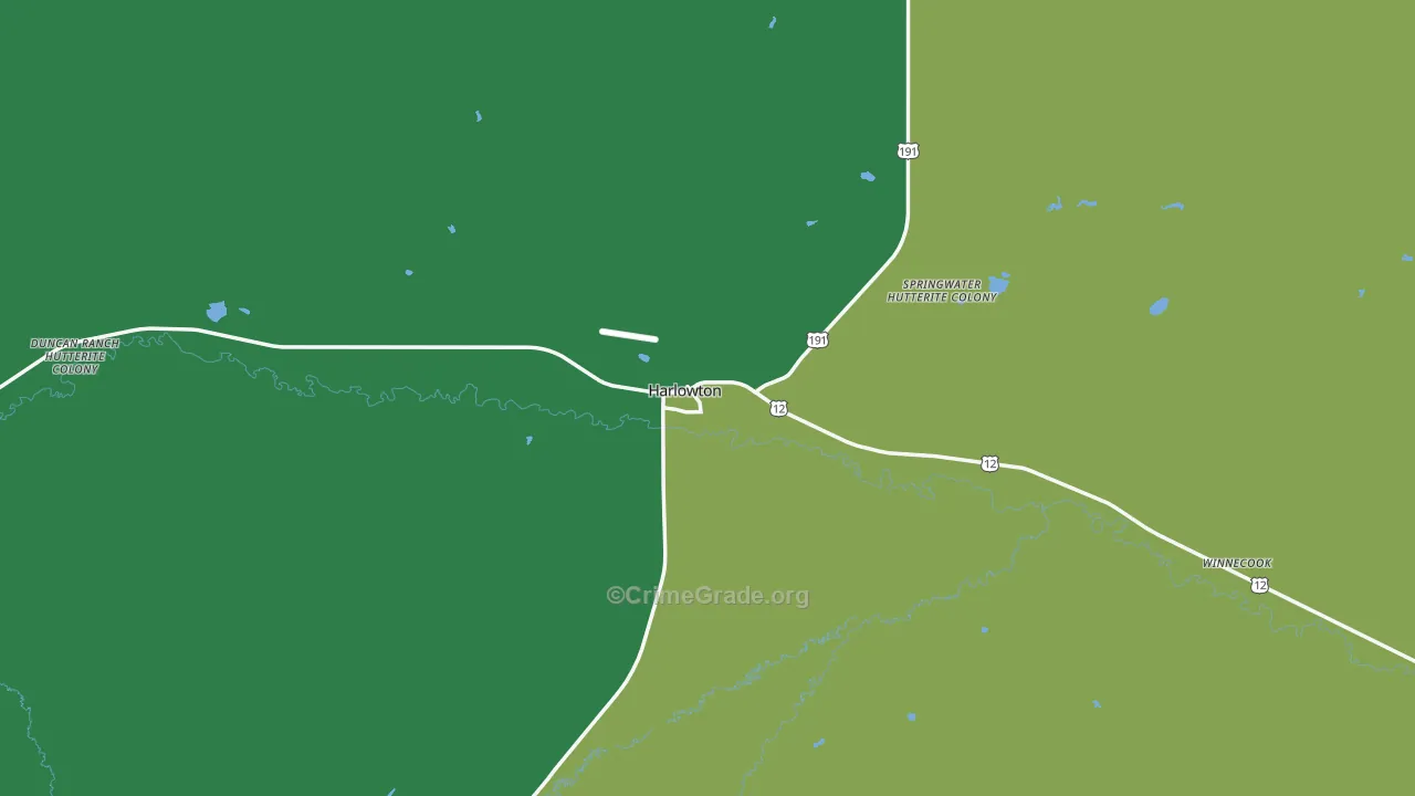 59036, MT Map of Vehicle Theft Rates