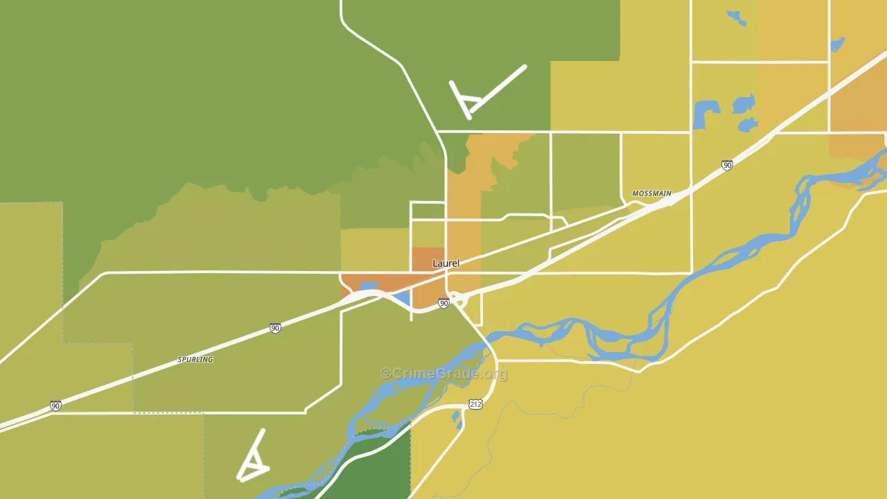59044, MT Map of Vehicle Theft Rates