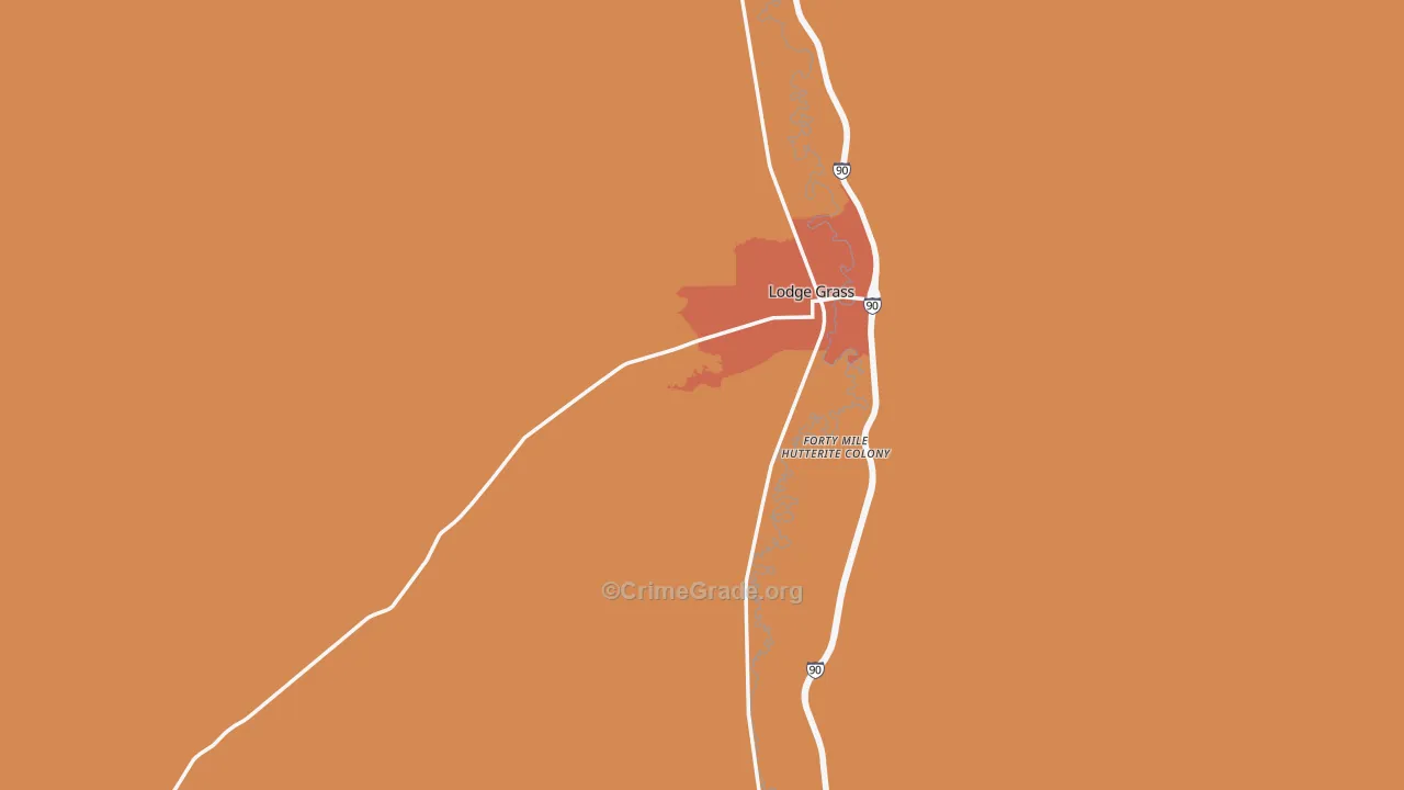 59050, MT Map of Vehicle Theft Rates