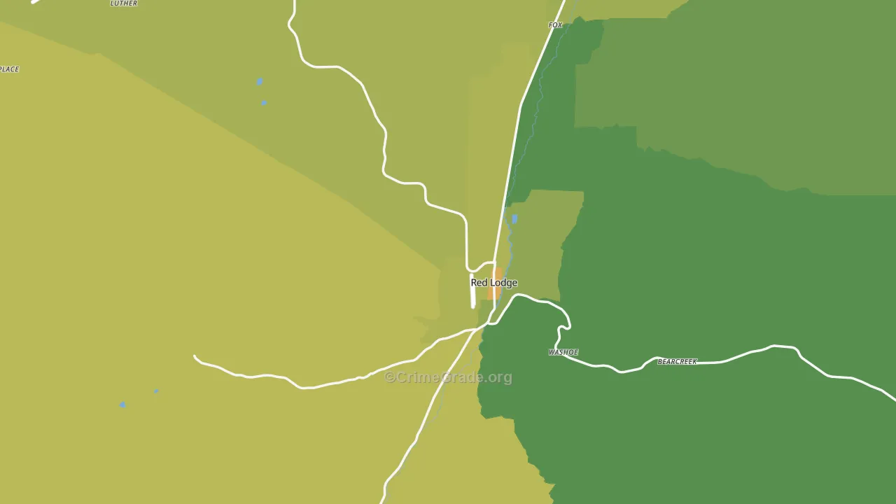 59068, MT Map of Vehicle Theft Rates