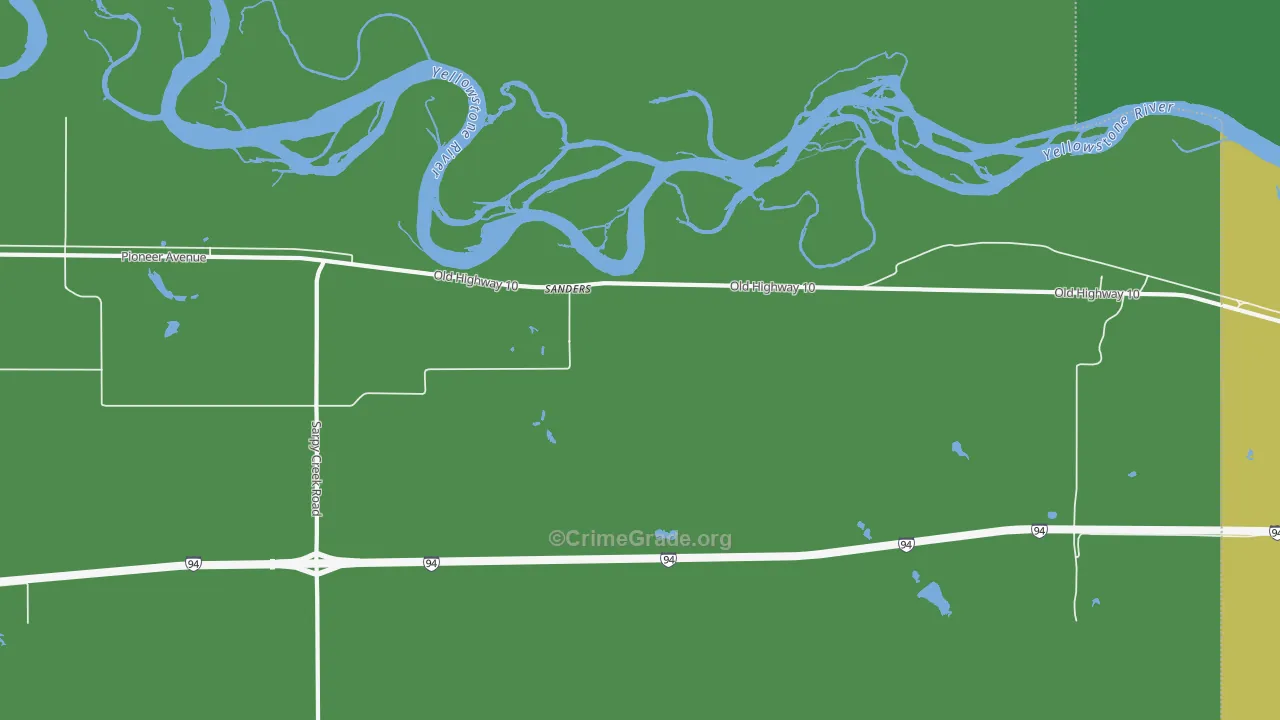 59076, MT Map of Vehicle Theft Rates