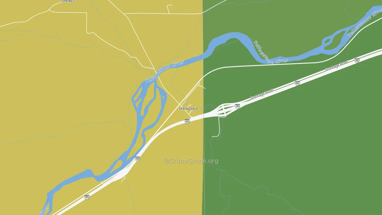 59082, MT Map of Vehicle Theft Rates