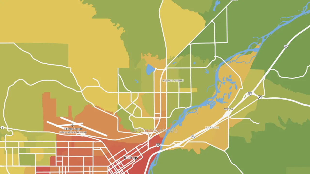 59105, MT Map of Vehicle Theft Rates