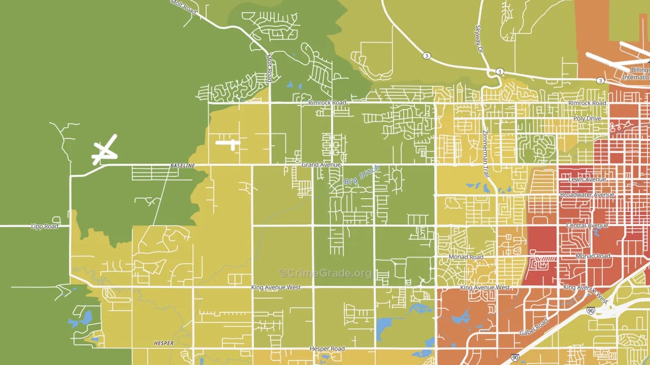 59106, MT Map of Vehicle Theft Rates