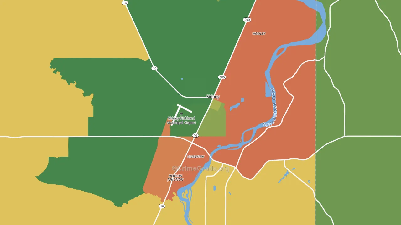 59270, MT Map of Vehicle Theft Rates