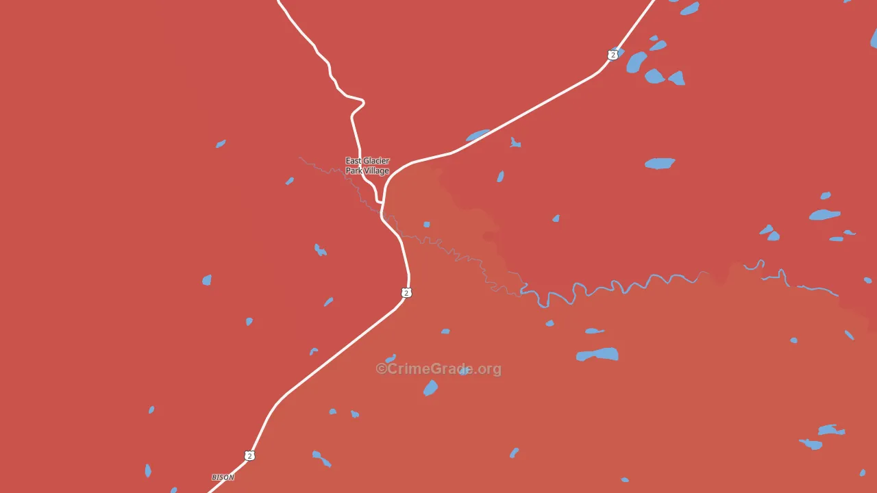 59434, MT Map of Vehicle Theft Rates
