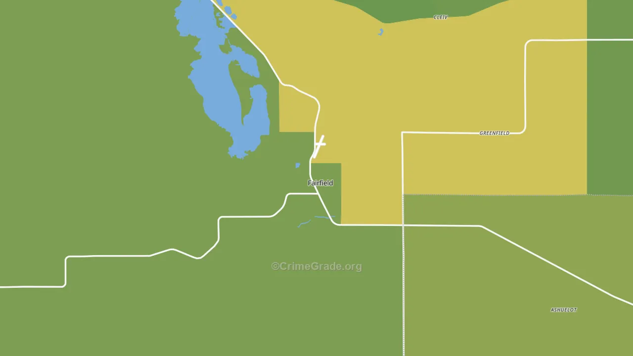 59436, MT Map of Vehicle Theft Rates