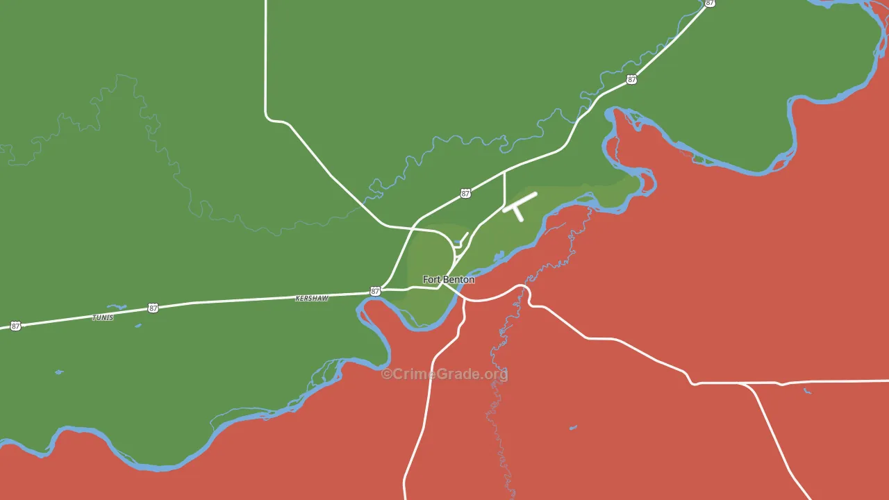 59442, MT Map of Vehicle Theft Rates