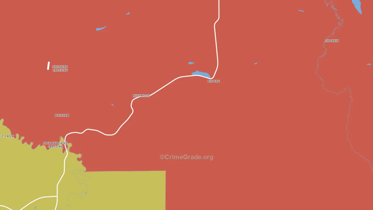 59450, MT Map of Vehicle Theft Rates