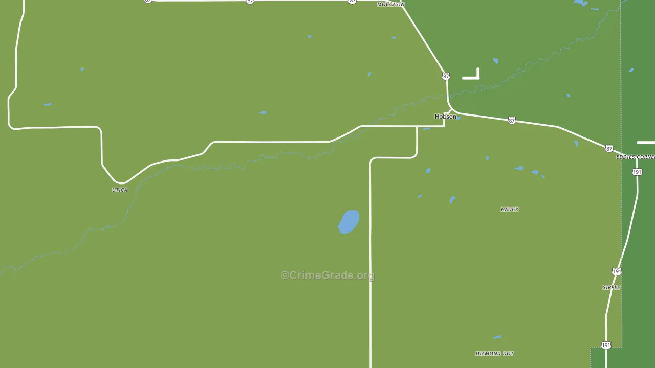 59452, MT Map of Vehicle Theft Rates