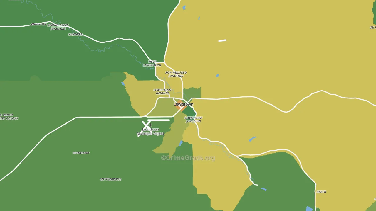 59457, MT Map of Vehicle Theft Rates