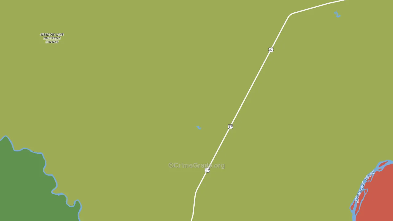 59460, MT Map of Vehicle Theft Rates