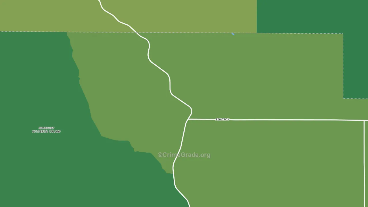 59467, MT Map of Vehicle Theft Rates