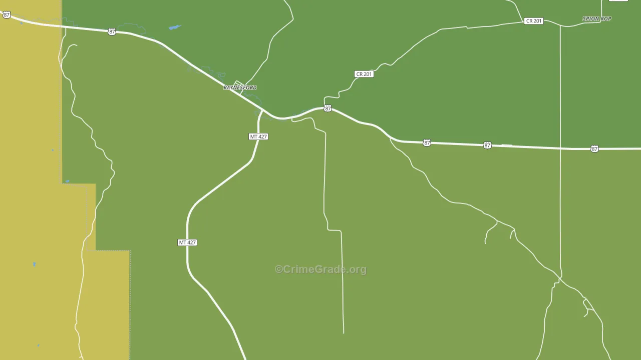 59469, MT Map of Vehicle Theft Rates