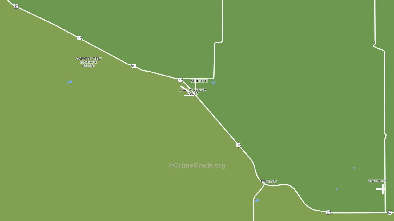 59479, MT Map of Vehicle Theft Rates