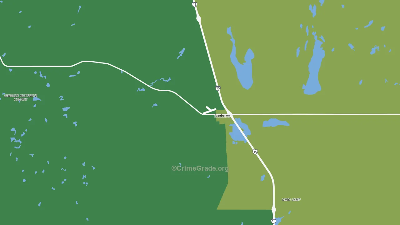 59482, MT Map of Vehicle Theft Rates