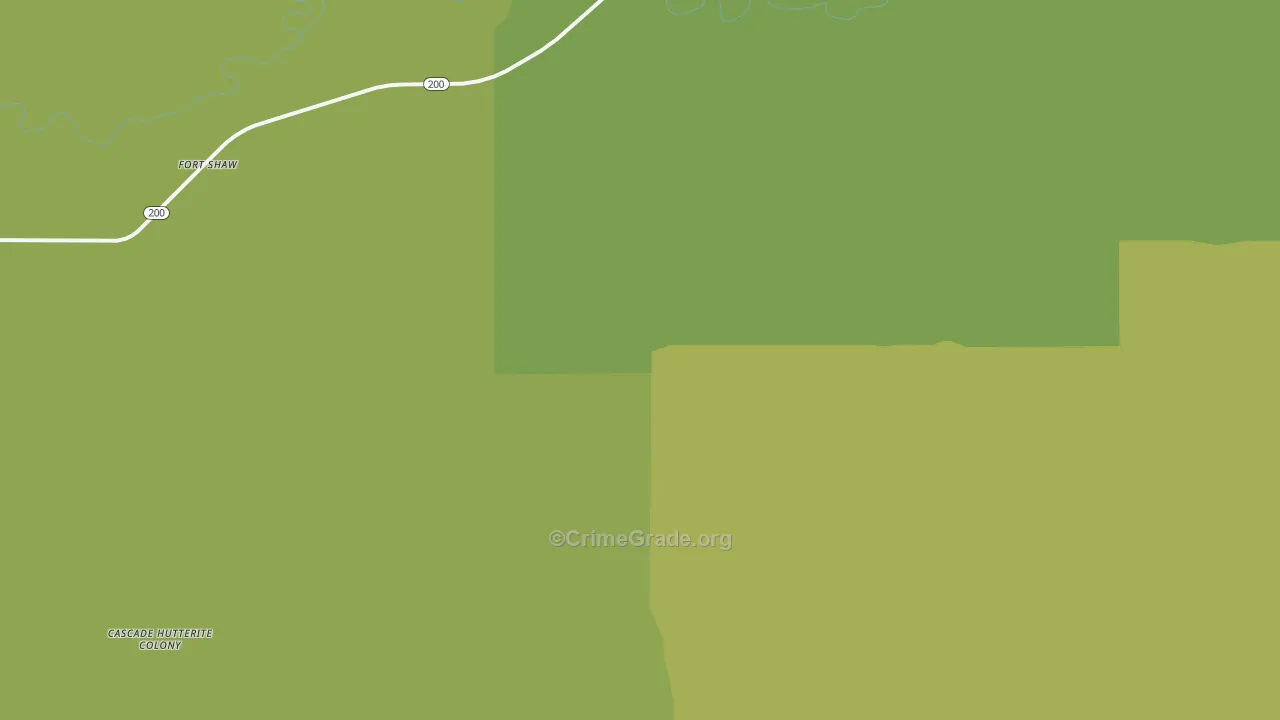 59483, MT Map of Vehicle Theft Rates
