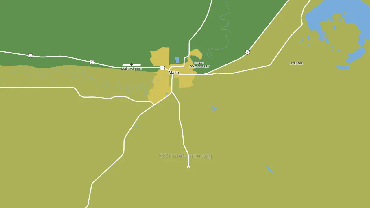 59538, MT Map of Vehicle Theft Rates