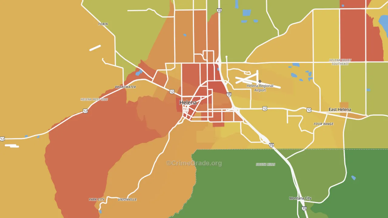 59601, MT Map of Vehicle Theft Rates