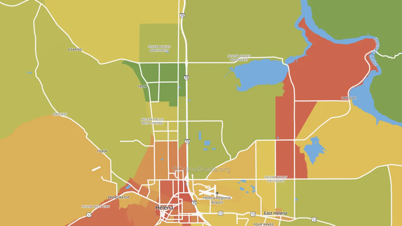 59602, MT Map of Vehicle Theft Rates