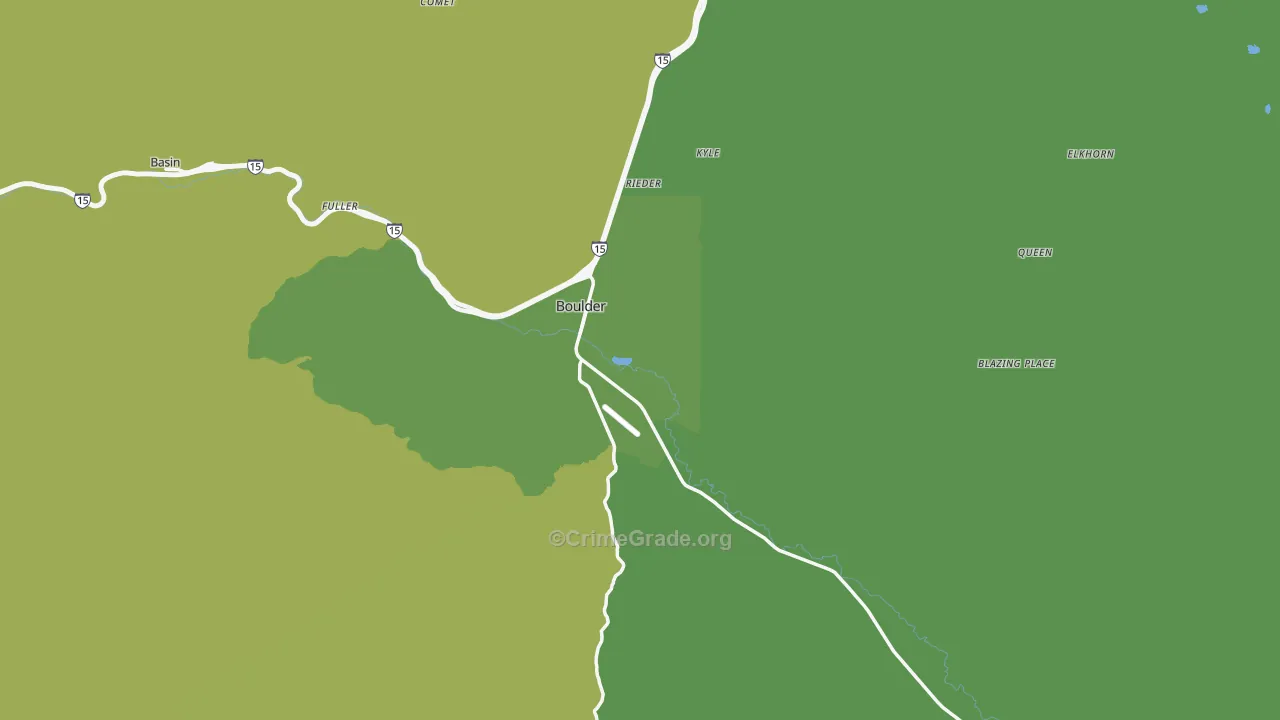 59632, MT Map of Vehicle Theft Rates