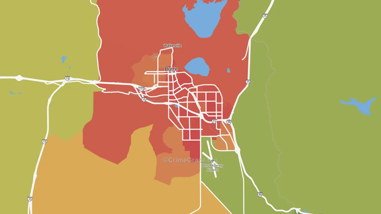 59701, MT Map of Vehicle Theft Rates