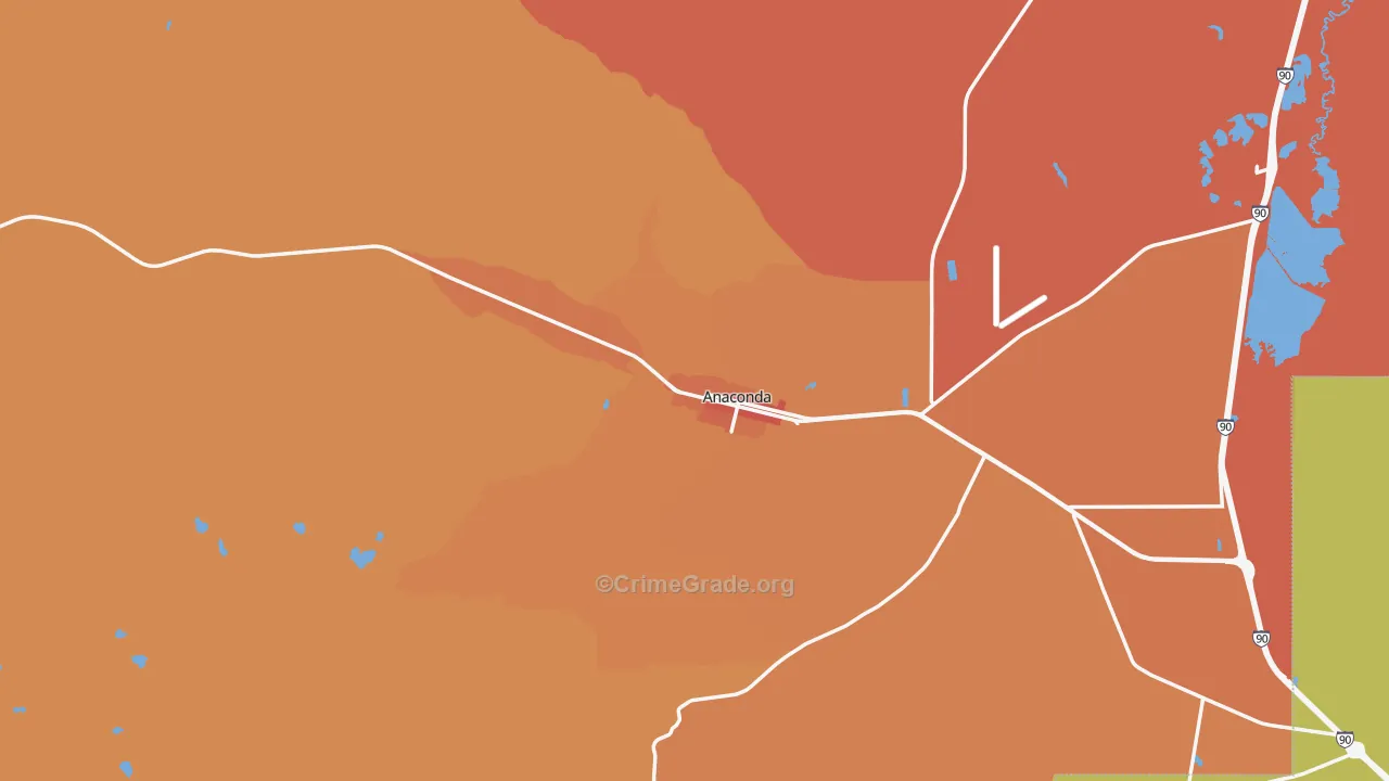 59711, MT Map of Vehicle Theft Rates