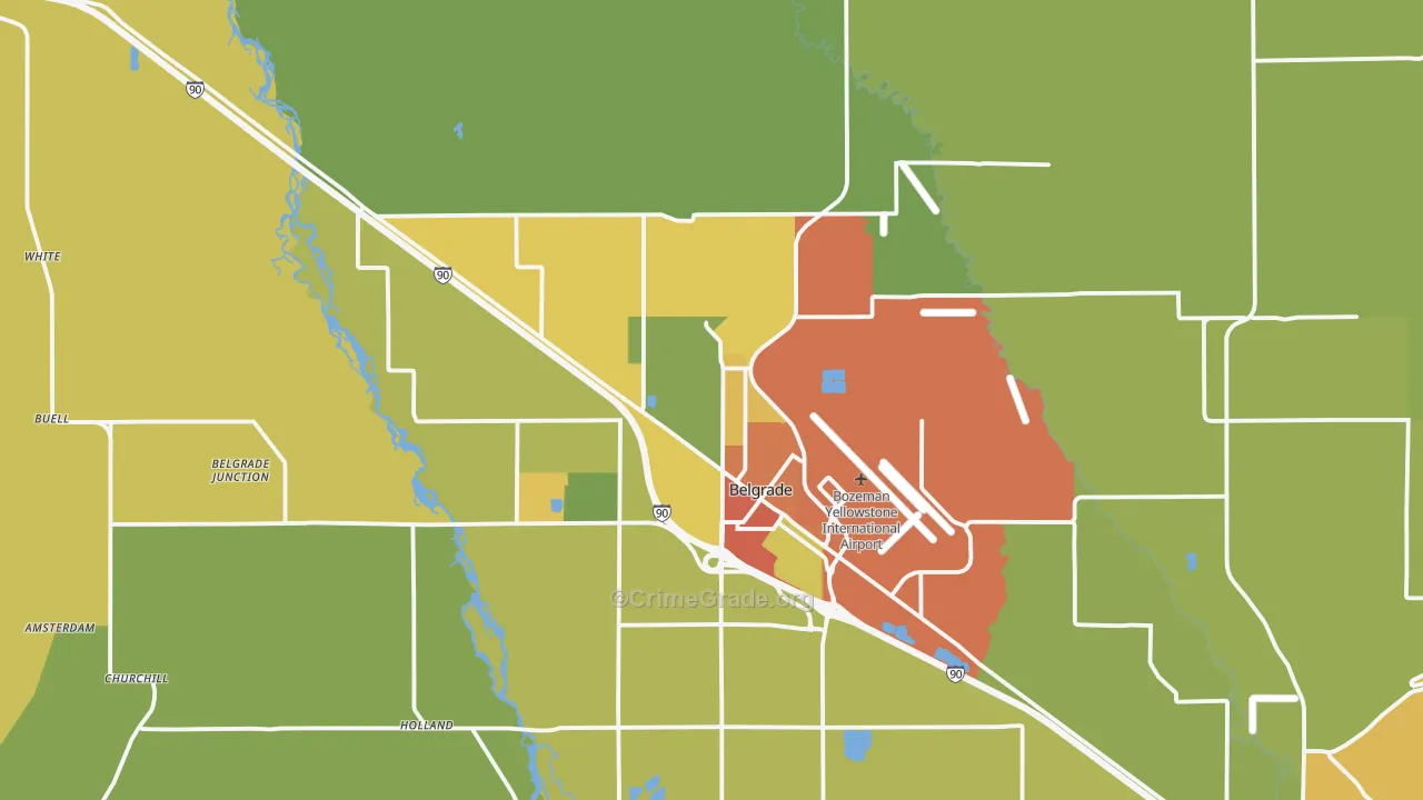 59714, MT Map of Vehicle Theft Rates
