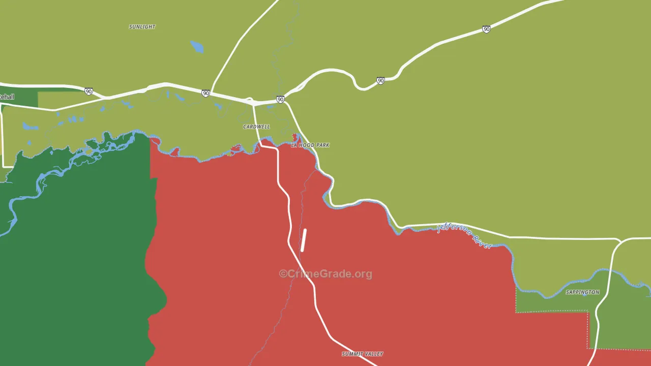 59721, MT Map of Vehicle Theft Rates