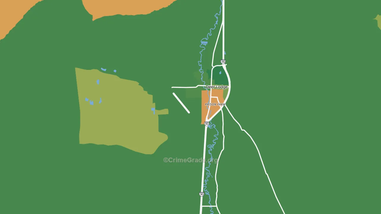 59722, MT Map of Vehicle Theft Rates