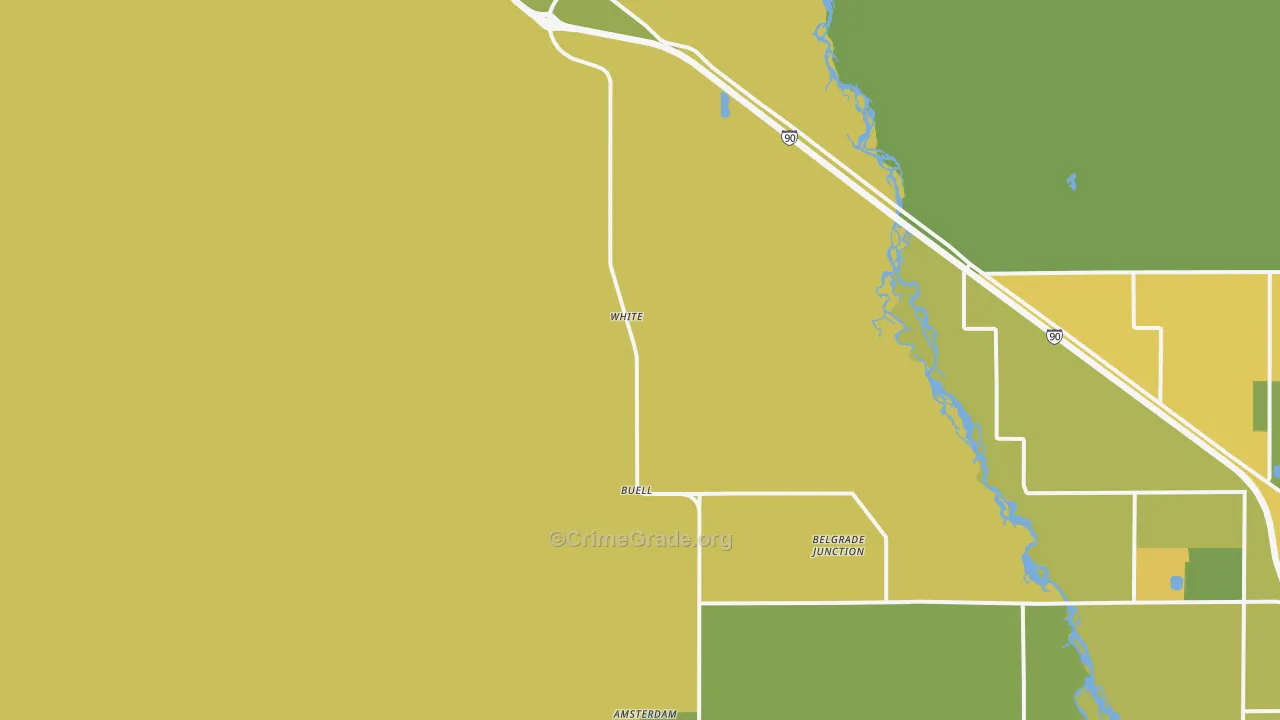 59741, MT Map of Vehicle Theft Rates
