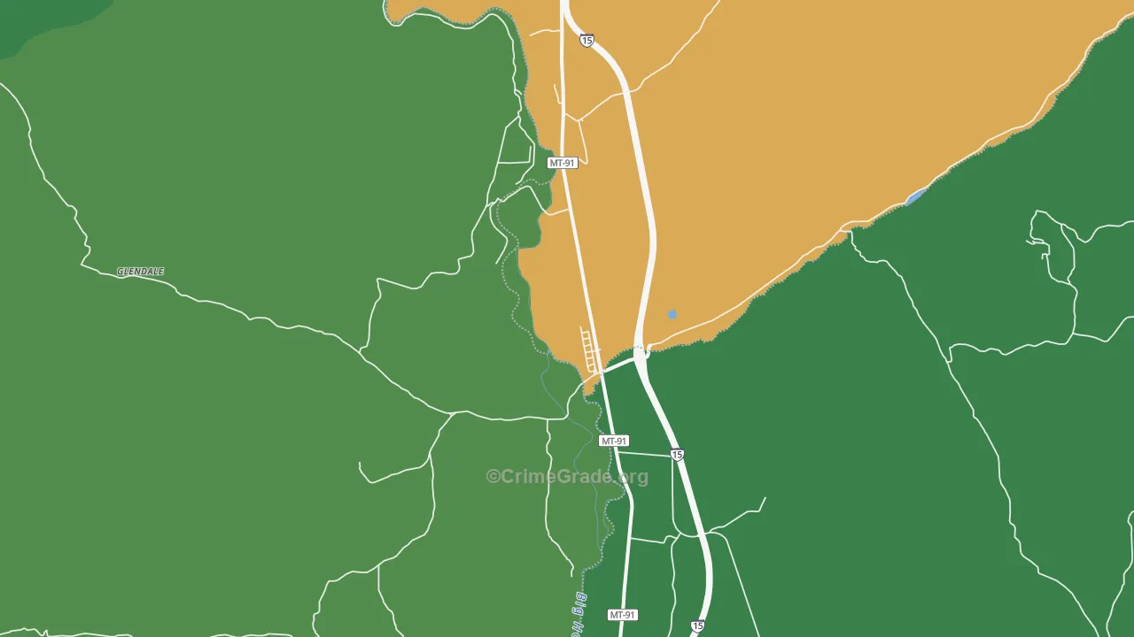 59743, MT Map of Vehicle Theft Rates