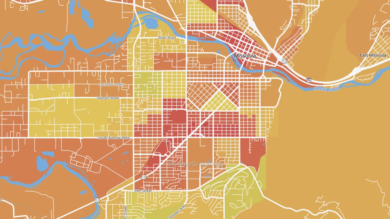 59801, MT Map of Vehicle Theft Rates
