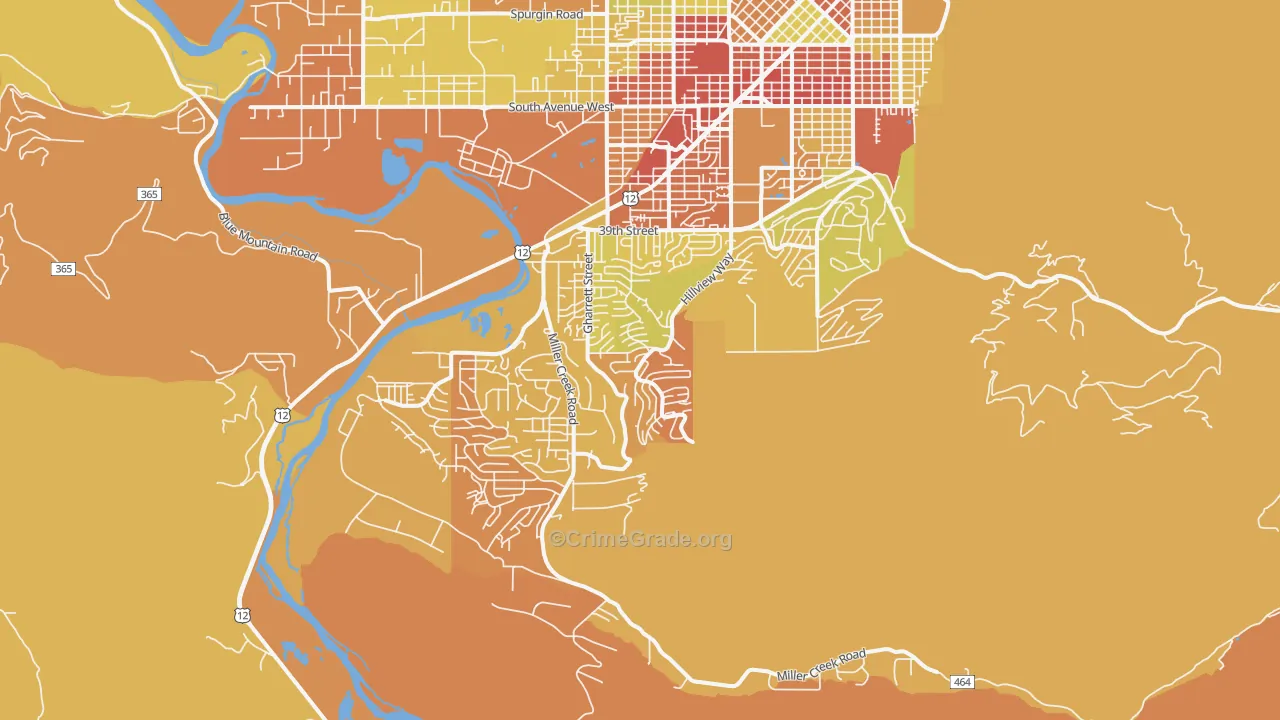 59803, MT Map of Vehicle Theft Rates