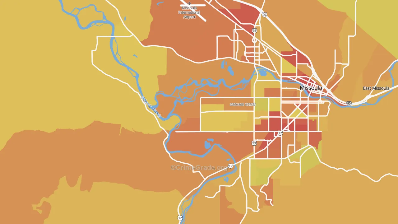 59804, MT Map of Vehicle Theft Rates