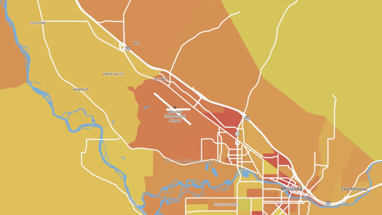 59808, MT Map of Vehicle Theft Rates