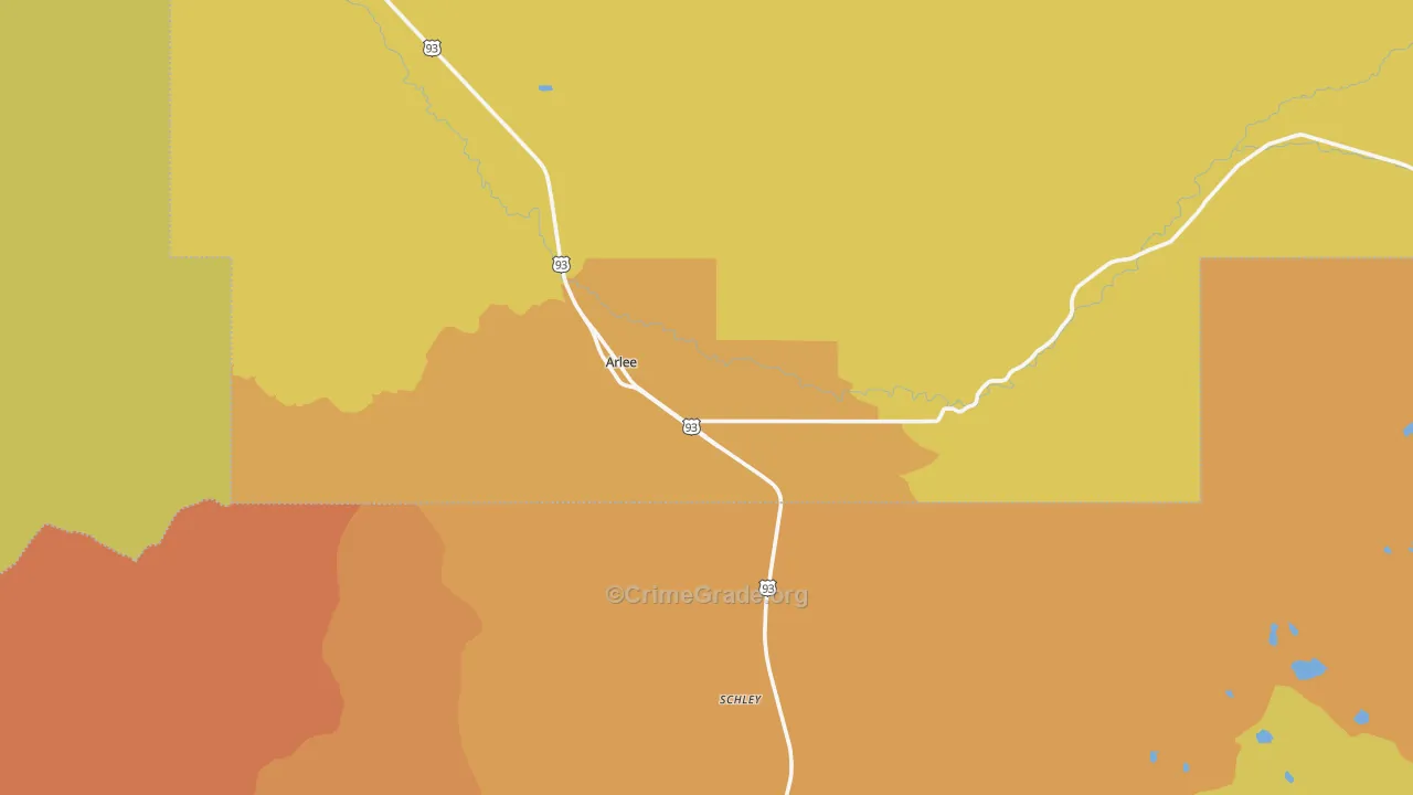 59821, MT Map of Vehicle Theft Rates
