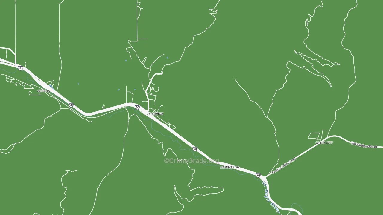59830, MT Map of Vehicle Theft Rates