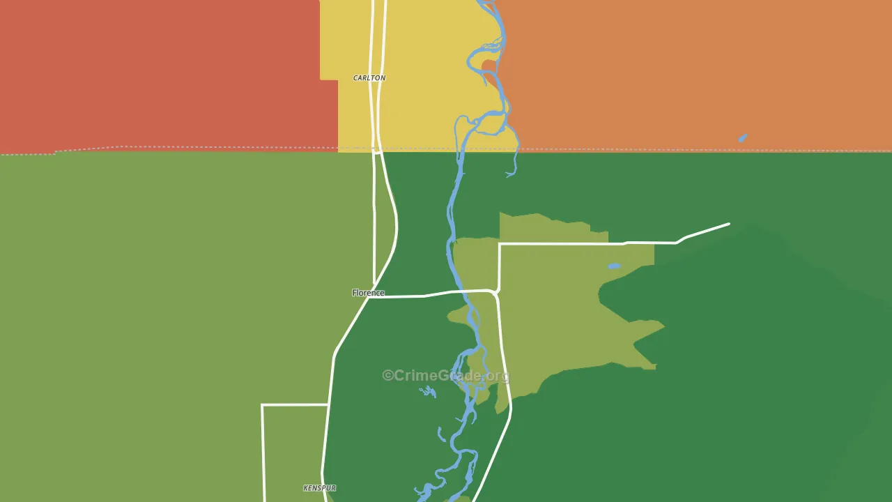 59833, MT Map of Vehicle Theft Rates